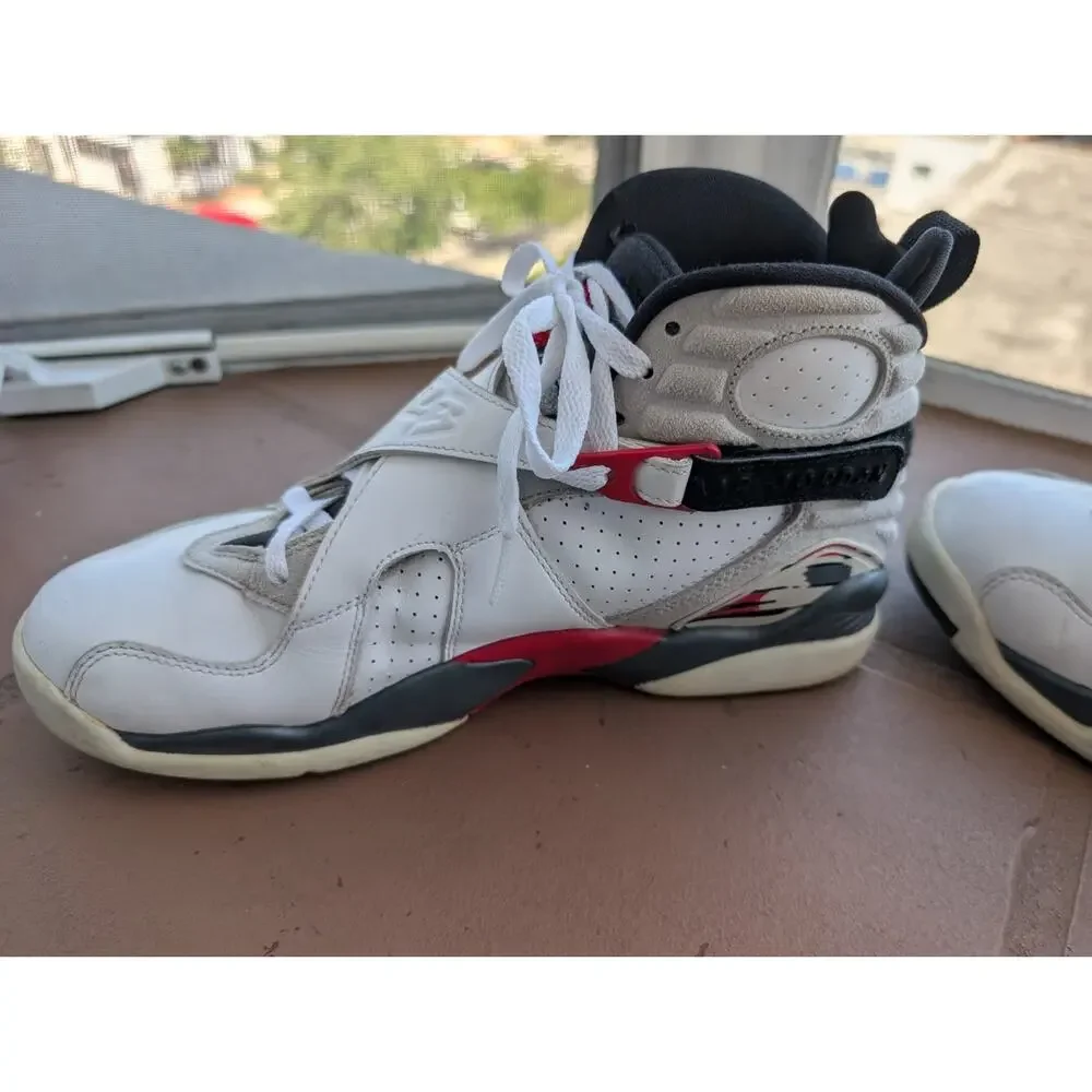 RARE🔥 Nike Air Jordan 8 Retro Bugs Bunny White Black Red Sz 9.5 2013 305381-103